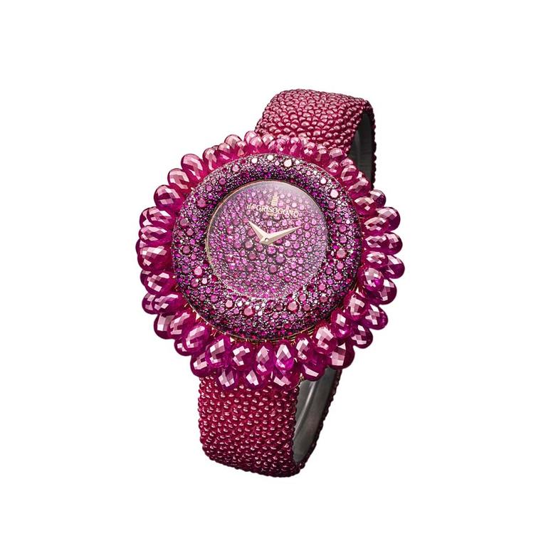 Grappoli ruby watch from de GRISOGONO